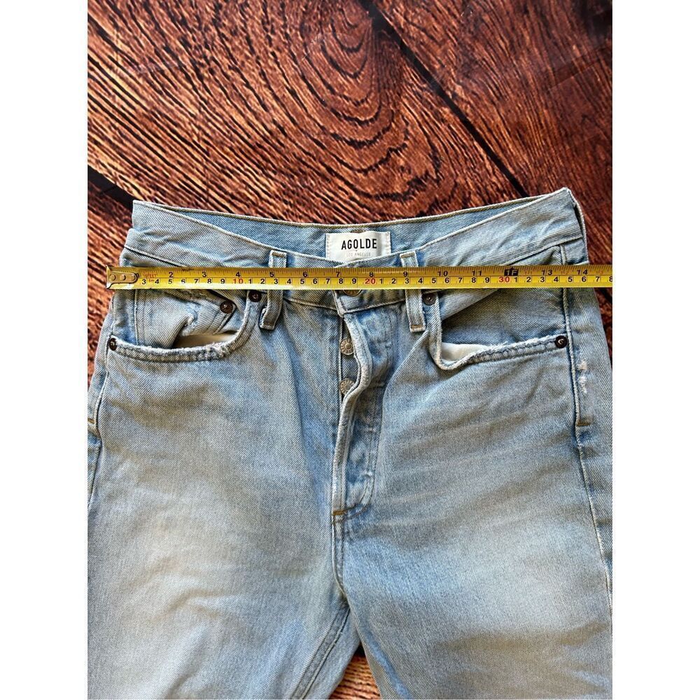 Agolde Riley Hi Rise Straight Crop Light Wash - Picture 14 of 15